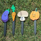 3D Printed Smiley Face Plant Marker: PLA Garden Decor