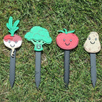 3D Printed Smiley Face Plant Marker: PLA Garden Decor