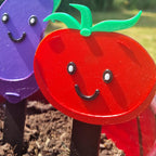 3D Printed Smiley Face Plant Marker: PLA Garden Decor